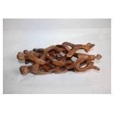 Foldable Hand-Carved Wooden Tripod Stand