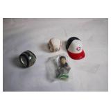 Minnesota Twins Collectible Set: Baseballs, Mini Helmet, and Corey Koskie Figure