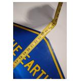 Vintage Blue Earth County Highway 69 Road Sign