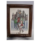 Limited Edition Chicago Bulls Artwork by E. Andzieye in Frame
