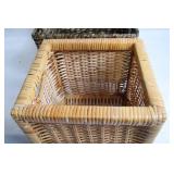 Pair of Wicker Storage Baskets in Natural Tones