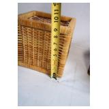 Pair of Wicker Storage Baskets in Natural Tones