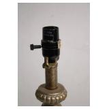 Vintage Brass and Glass Table Lamp Base