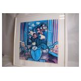 Framed Floral Painting by T. White