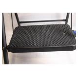 3-Step Folding Metal Ladder with Non-Slip Treads