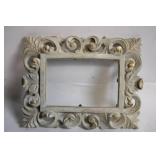 Ornate Vintage-Style Photo Frame with Carved Floral Design