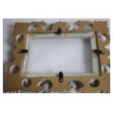 Ornate Vintage-Style Photo Frame with Carved Floral Design