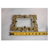 Ornate Vintage-Style Photo Frame with Carved Floral Design