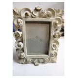 Ornate Vintage-Style Photo Frame with Carved Floral Design
