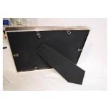 Double Photo Frame with Silver-Tone Border