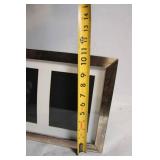 Double Photo Frame with Silver-Tone Border