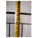 Black Metal Magazine Rack Holder Stand