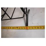 Black Metal Magazine Rack Holder Stand