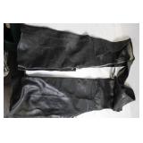Vintage Leather Motorcycle Chaps by Sears