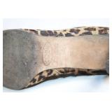 Pair of Circa Joan & David Leopard Print Ankle Boots Size 8.5