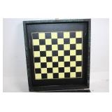 Vintage Dual Chess and Backgammon Set with Travel Case