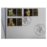 Collection of Vatican City Souvenir Stamp Sheets and Postcard Set