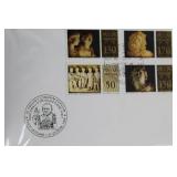 Collection of Vatican City Souvenir Stamp Sheets and Postcard Set