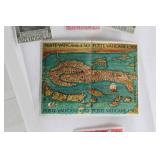 Collection of Vatican City Souvenir Stamp Sheets and Postcard Set