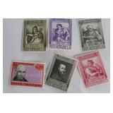 Collection of Vatican City Souvenir Stamp Sheets and Postcard Set