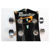Used Maestro Electric Guitar with Decorative Paint Accents