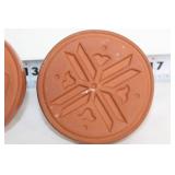 Set of 4 Holiday Clay Cookie Stamps with Recipe