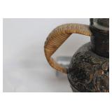 Vintage Assorted Collection with Statuette, Metal Jug, and Decorative Boxes