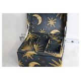 Vintage Assorted Collection with Statuette, Metal Jug, and Decorative Boxes