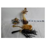 Vintage Assorted Collection with Statuette, Metal Jug, and Decorative Boxes