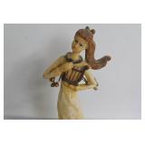 Vintage Assorted Collection with Statuette, Metal Jug, and Decorative Boxes