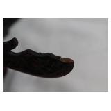 Antique Guan Yu Warrior Figurine with Detailed Carvings