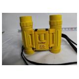 L.L. Bean Yellow Binoculars and Vintage Focal Opera Glass Set