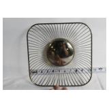 Metal Wire Fruit Basket, Glass Chip and Dip Bowl, Silver Bowl, Glass Pitcher Set