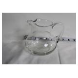 Metal Wire Fruit Basket, Glass Chip and Dip Bowl, Silver Bowl, Glass Pitcher Set