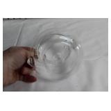 Metal Wire Fruit Basket, Glass Chip and Dip Bowl, Silver Bowl, Glass Pitcher Set