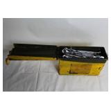 Vintage Yellow Metal Toolbox with Assorted Hand Tools