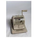 Vintage Paymaster Check Writer Machine with Handle