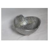 Set of 2 Silver Decorative Bowls with Handles