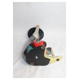 Whimsical Southwestern Coyote Sculpture with Hat