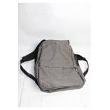 Gray Backpack with Multiple Compartments