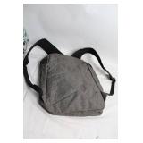 Gray Backpack with Multiple Compartments
