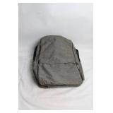 Gray Backpack with Multiple Compartments