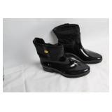 Tommy Hilfiger Black Quilted Rain Boots