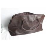 Large Brown Leather Travel Bag