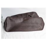 Large Brown Leather Travel Bag