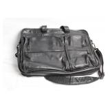 Tumi Genuine Leather Black Briefcase with Multiple Compartments
