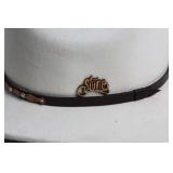 Suede Cowboy Style Hat Medium Size Made in Mexico