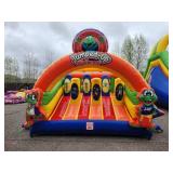 4 Piece Extreme U-Turn Obstacle Course w 20 ft slide - 35 X 40 X 20