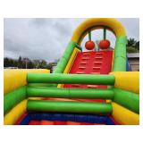 4 Piece Extreme U-Turn Obstacle Course w 20 ft slide - 35 X 40 X 20