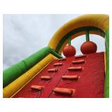 4 Piece Extreme U-Turn Obstacle Course w 20 ft slide - 35 X 40 X 20